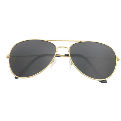 Sunglasses Glasses Men's Retro Thick-edge Metal Frame Trendy