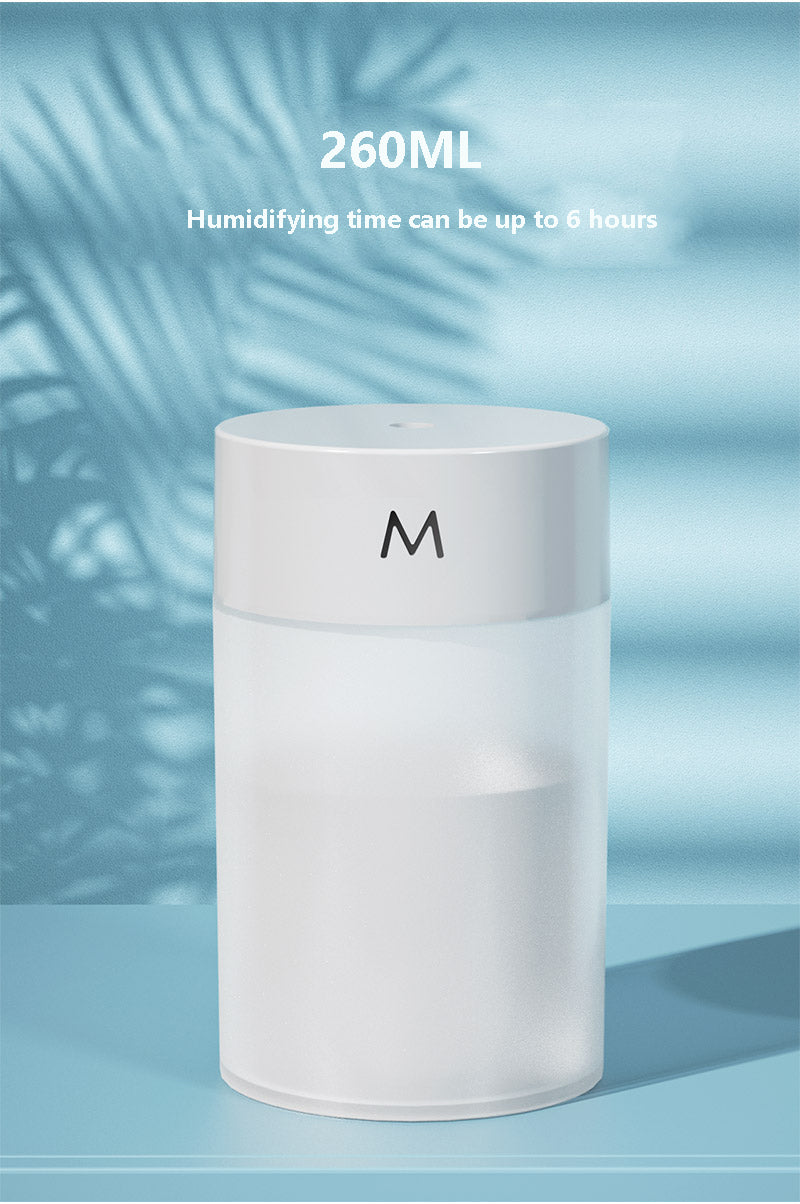 260ML Air Humidifier Ultrasonic Mini Aromatherapy Diffuser Portable Sprayer USB Essential Oil Atomizer LED Lamp for Home Car