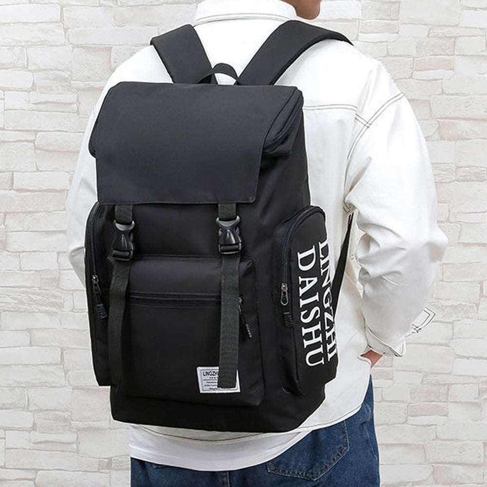 Men Backpack Large Capacity Outdoor Travel Bag Leisure Rucksack Business Commute Laptop Bag School