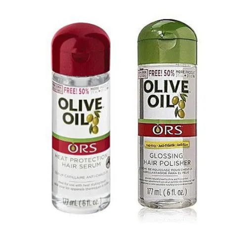 Ors Olive Oil Hair Glossing Polisher + Heat Protection Serum
