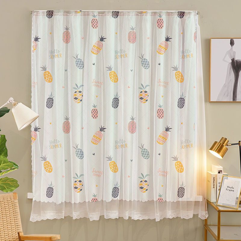 1pcs Punch-free Velcro Door Curtain For Door Window Curtains Protec tive For Living Room Bedroom Window Curtains Protective
