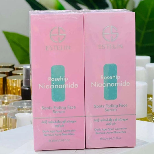 STELIN Rosehip Niacinamide Fade Spot Serum - 30ml Control Excessive Oil Clears Clogged Pores Refreshing And Hydrating Purifies And Softens Skin Face Serum 30ml