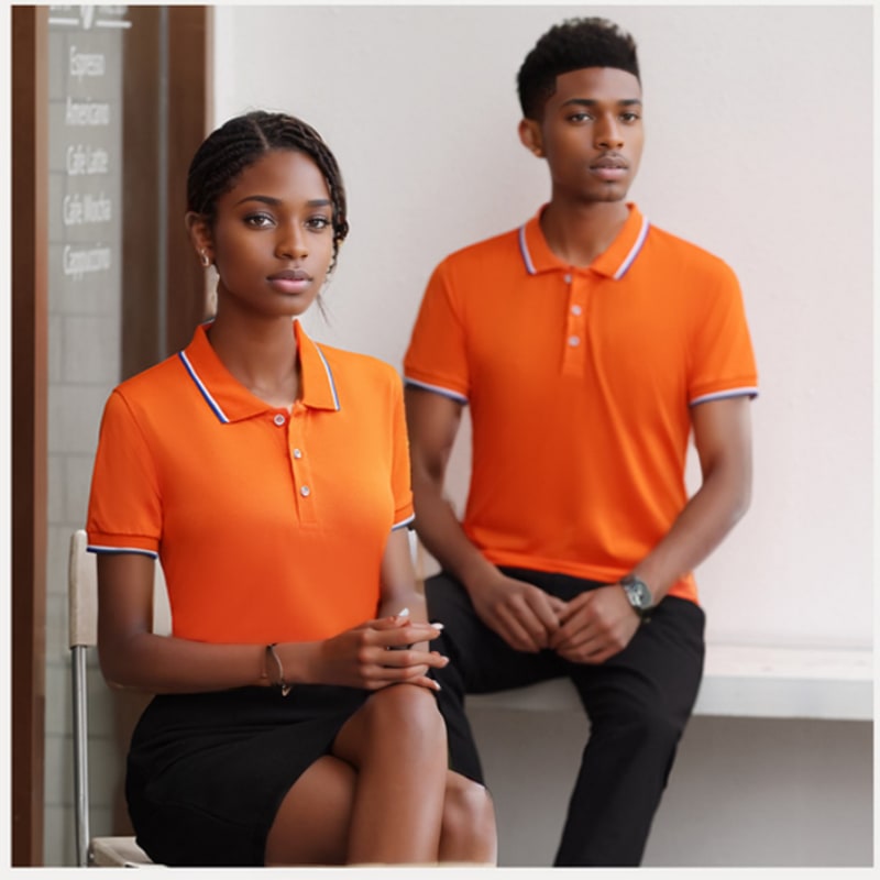 Men Polos Women Polos TShirts Tops Casual Versatile Tipped Collar & Sleeve Polo Shirt