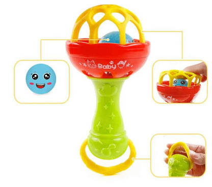 2pc Rattles baby toy Develop Baby Intelligence Grasping Hand Bell Rattle girl boy baby Toys Fast delivery within 1-5 days