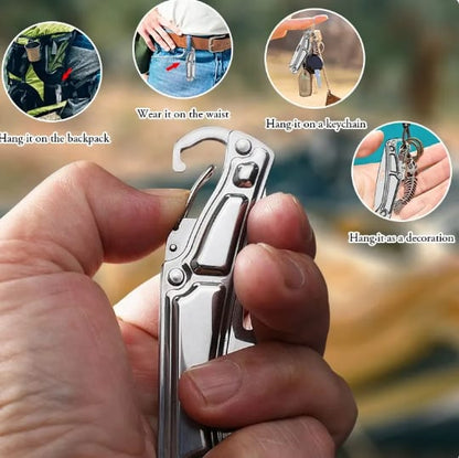 Pocket Folding Fruit Knife, Stainless Steel Outdoor Knife with Non-slip Handle for Kitchen Accessories