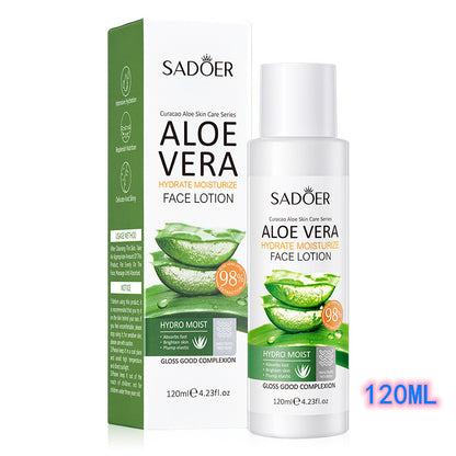 SADOER 27Pcs Skin Care Set Aloe Facial Cleanser +Aloe Moisturizing lotion + Face Essence +Face Toner Tone+Eye Cream + Masks 20PCS+Lipstick + Hand Cream Gift set