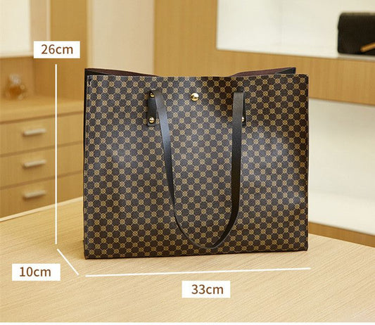 Vintage fashion large capacity women's bag Mommy bag crocodile print handbag shoulder bag