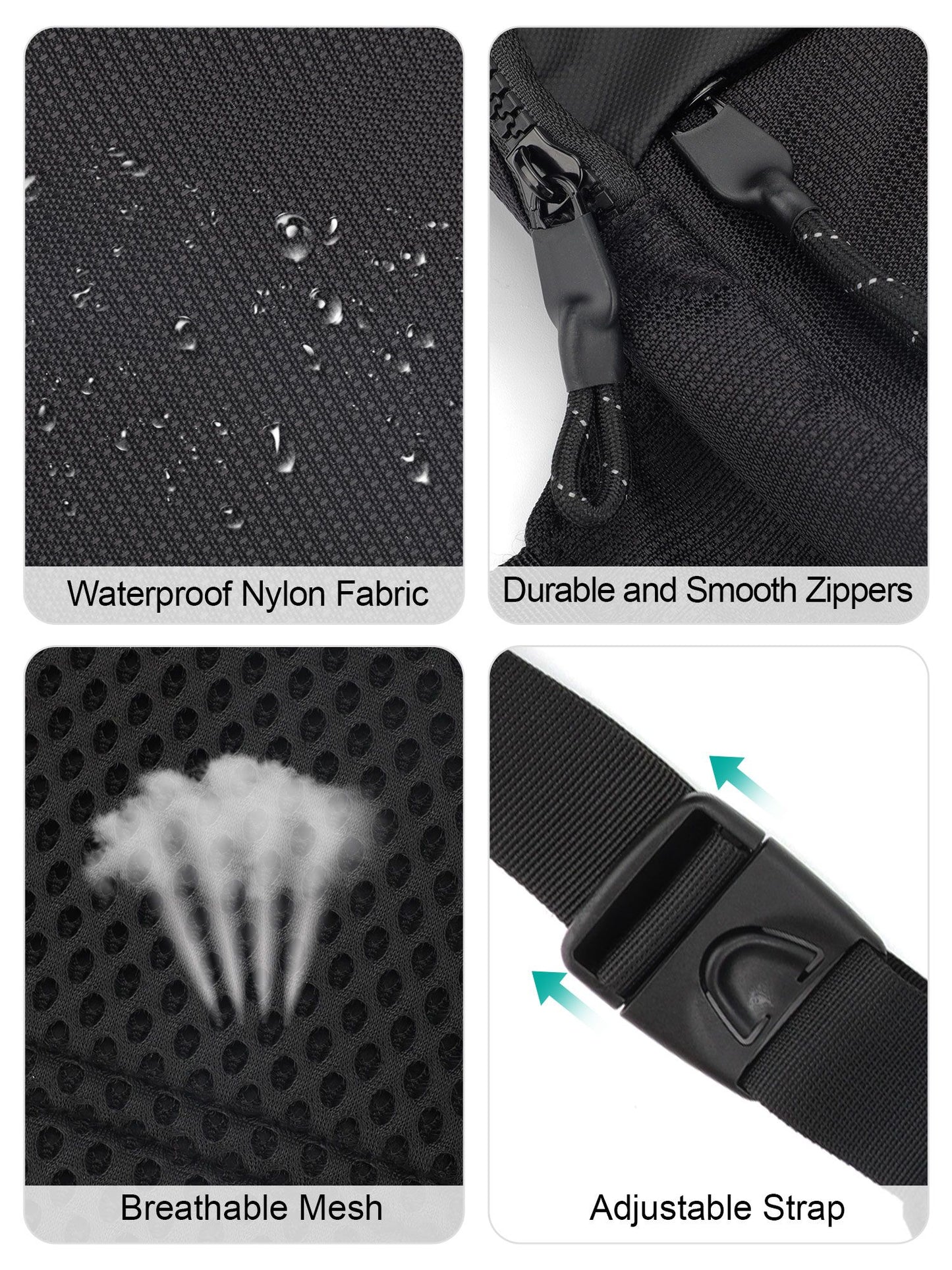 Mini Crossbody Sling Bag Chest Bag Dual Pocket Water Resistant Fanny Pack Running Phone Holder for Men Women Workout Travelling