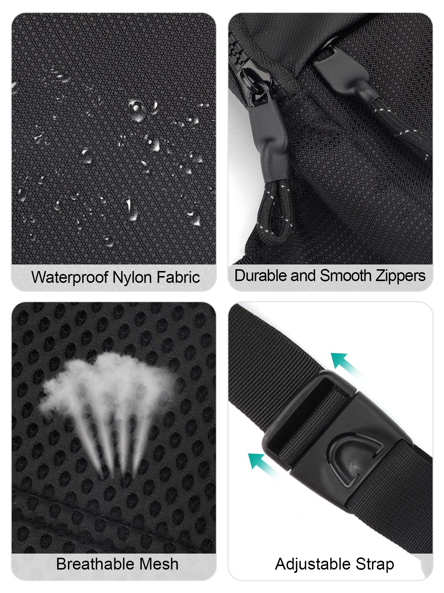 Mini Crossbody Sling Bag Chest Bag Dual Pocket Water Resistant Fanny Pack Running Phone Holder for Men Women Workout Travelling