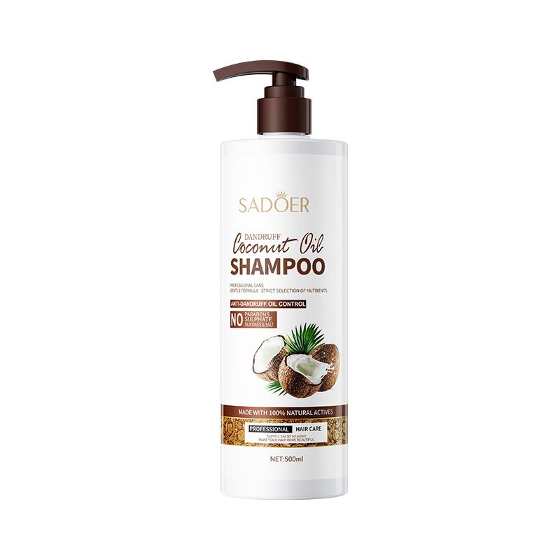 SADOER Coconut Oil Shampoo For Dry And Damaged Hair Nourishing, Moisturizing Soothing, Amino Acids Anti-dandruff Frizz-Smooth Hair Growth Anti-Alop Shampoo Hair Care