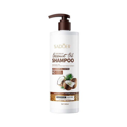 SADOER Coconut Oil Shampoo For Dry And Damaged Hair Nourishing, Moisturizing Soothing, Amino Acids Anti-dandruff Frizz-Smooth Hair Growth Anti-Alop Shampoo Hair Care