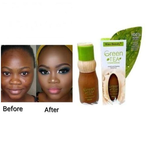 Kiss Beauty green Tea Detox Organic Foundation Medical BB Matte medium coverage makeup Foundation
