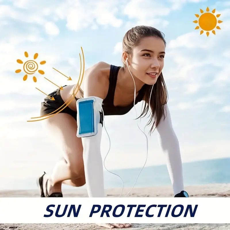 4 Pairs of Premium Cooling Arm Sleeves - Gloves for Sun Protection with Thumb Holes for Men and Women - Perfect for Golf, Basketball, Cycling, Fishing, Driving, and Jogging Outdoor Activities