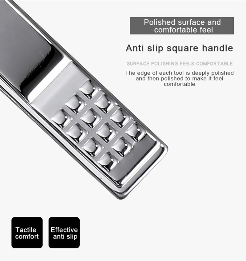 19 Pcs/set Manicure Set Stainless Steel Nails Clippers Set Ear Spoon Pedicure Sets Toe Nail Scissors Manicure Nail Art Tools