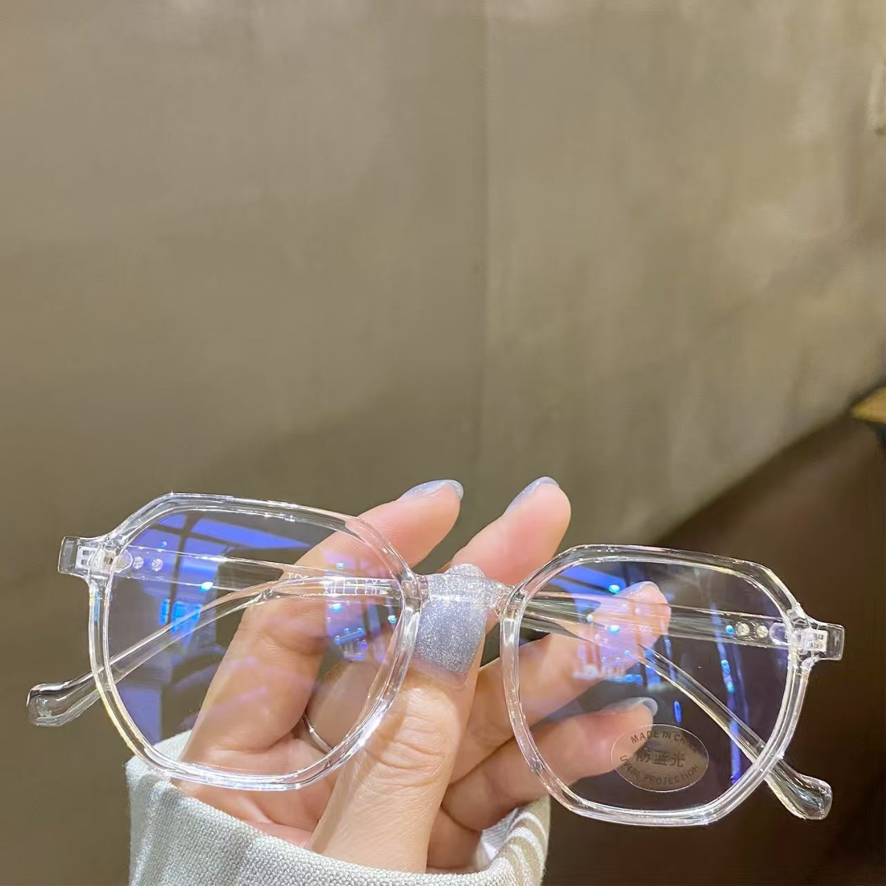 ZHJH Anti Blue Light Glasses Retro Computer Glasses Gaming Anti Blue Light Glasses Fashion Glasses