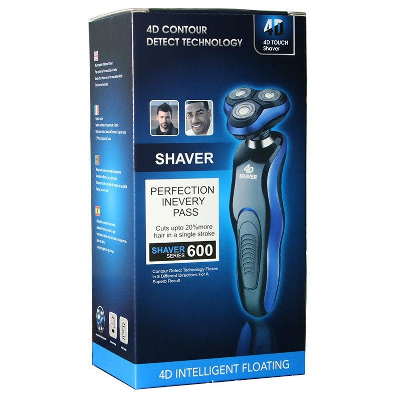4D USB Electric Shaver Shaving Machine 4 in 1 Beard Razors 4D 3 Blades Heads Wet-Dry Dual Use Waterproof Clipper Rechargeable Hair Trimmer