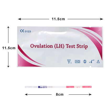 10Pcs LH Tests Ovulation Urine Test Strips LH Ovulation Test Strips First Response Over 99% Accuracy Ovulation Test (10 Strips)