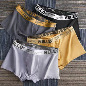 4Pcs Men's underwear Men's Clothes Underwear Men's Boxer Briefs Cotton underwear Graphene backing Bacteriostat Youth shorts Underwear