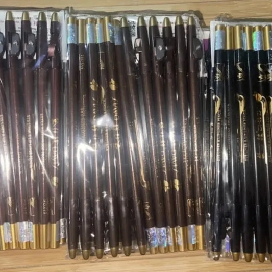 Davis Eye Liner & Lip Liner Pencil - Dark Brown no.018 / Black no.001 - Waterproof with Vitamin A & E