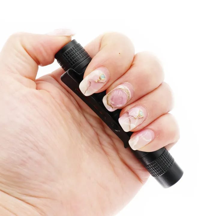 Mini Flashlight Portable Small Penholder Led Flashlight Night Walking Lighting Torch Camping