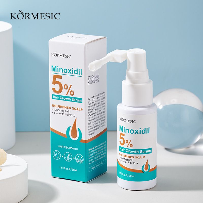 Kormesic 5% Minoxidil Hair Regrowth Treatment for Men & Women - Clinically Proven to Reverse Thinning Hair, Stimulate Follicles & Prevent Baldness