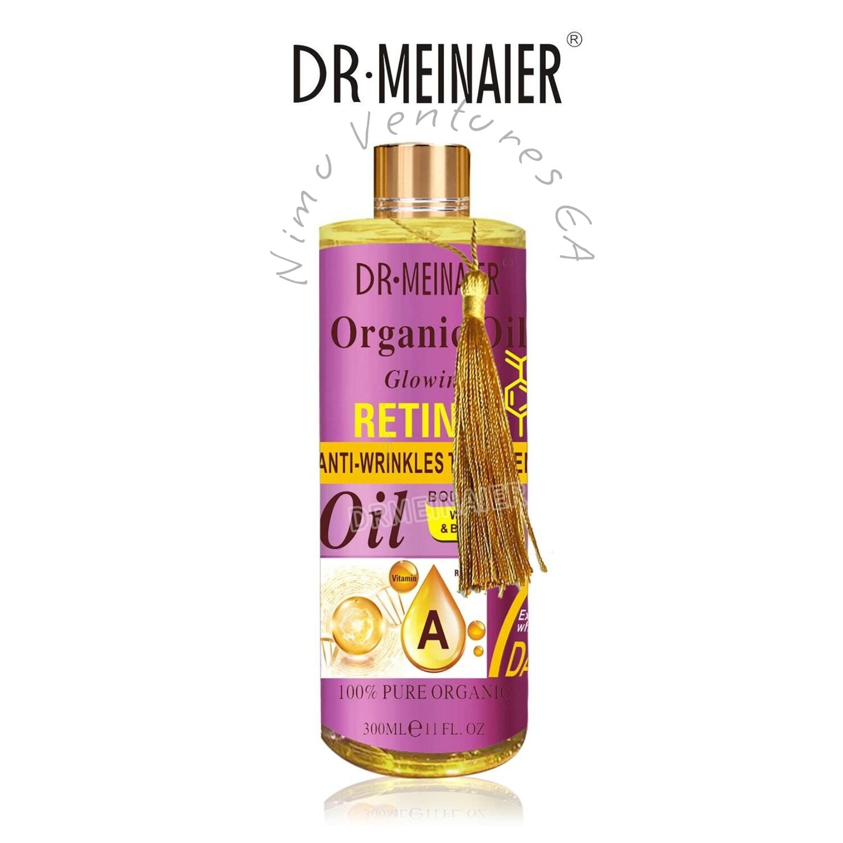 DR MEINAIER Retinol Anti-wrinkle Glowing Face & Body Oil Anti Wrinkles Anti-Aging Glows Brightening Repair sun damaged skin with Arbutin Aloe Vera Organic