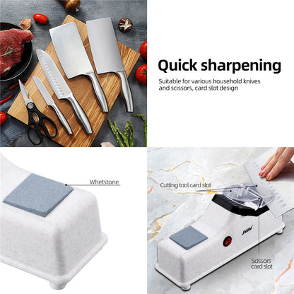 Automatic Knife Sharpener Electric Household Multifunctional Small Private Sharpener USB Rechargeable Fast Sharpening Stone Whetstone Grindstone Kitchen Knives Scissor Grinder Sharpener