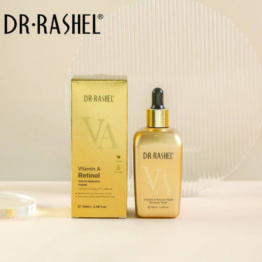 Dr. Rashel Vitamin A Retinol Youth Renewal Toner Refresh Soothes Tones Face Skin Care - DR RASHEL