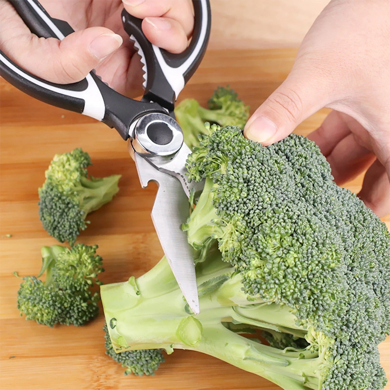 Kitchen Scissors Stainless Steel Multifunctional Kitchen Household Scissors Bone Scissors Chicken Wings Fish Killing