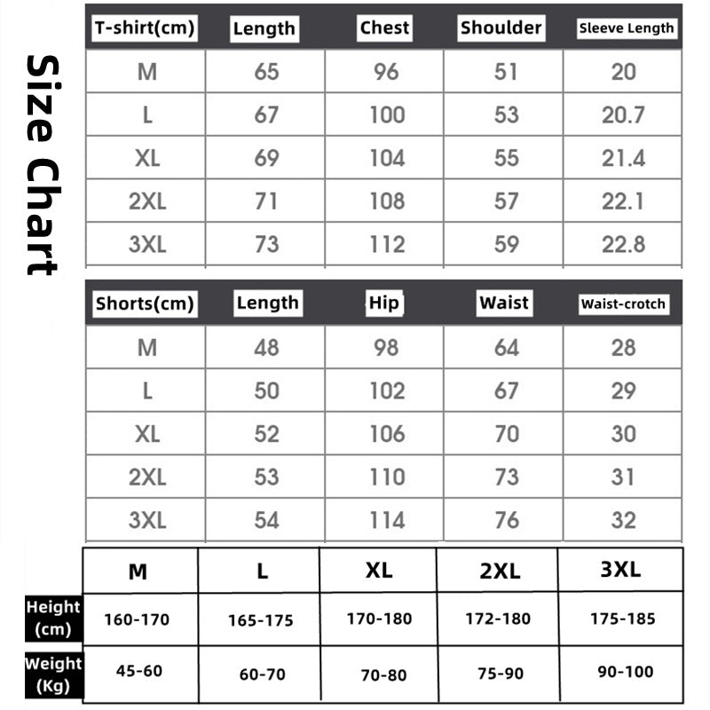 2 PCS 2 in 1 Men Clothes T-Shirts tshirts Shorts Polos Men Suits Fashion Summer Print Round Neck Short Sleeve Shorts T-Shirt Sets