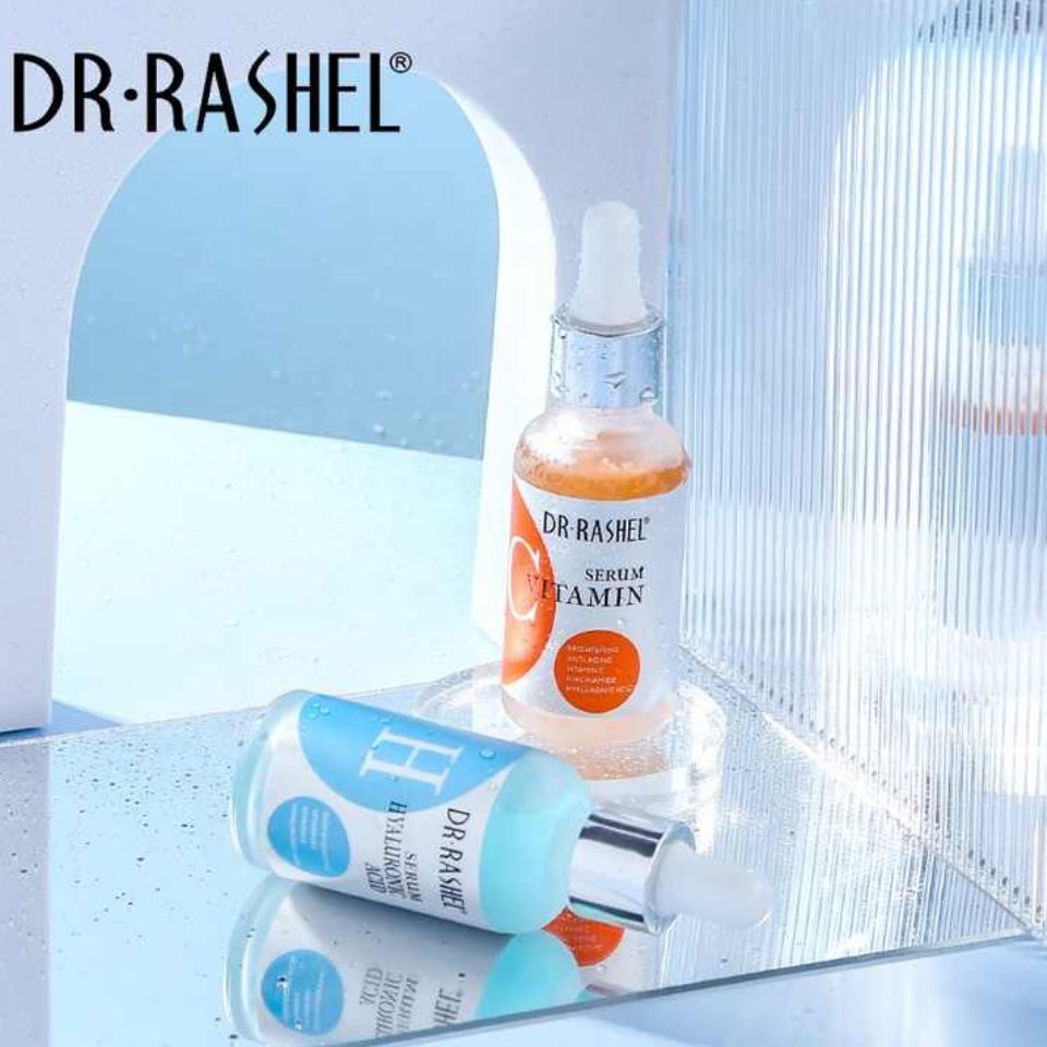 Dr Rashel 3 in 1 Vitamin C , Retinol & Hyaluronic Acid Complete Facial Serum Moisturizing Repair Skin Care Set