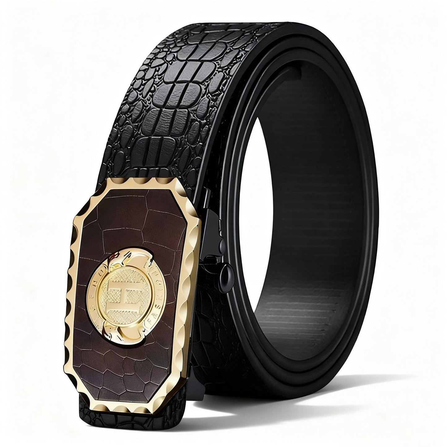 New Men Belts High Quality Leopard Belt Success Men Belt Business Automatic Buckle Fashion Trend Casual All-match Belt Men Accessories