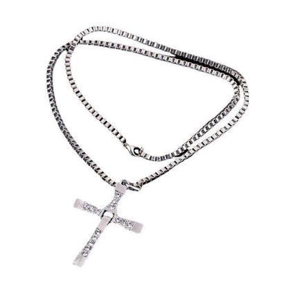 Men's NK Exquisite Stainless Steel Necklace Cross Speed and Passion Cold Style Necklace Personality No Fading Chain