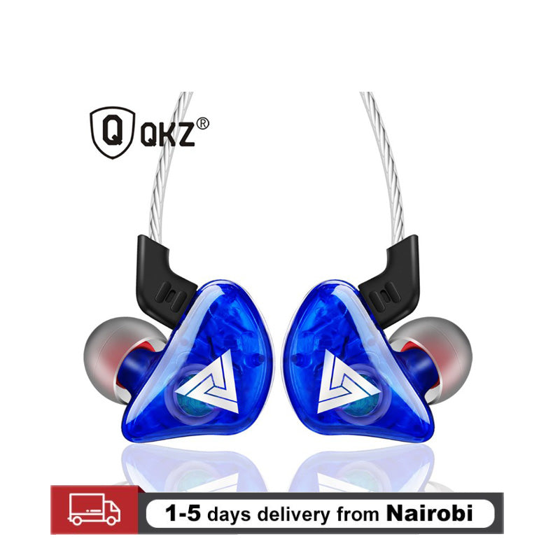 QKZ Brand Sports Earphones Running Earbuds Super Bass Music Stereo Earbuds With HD Mic High Quality Wired Earphones