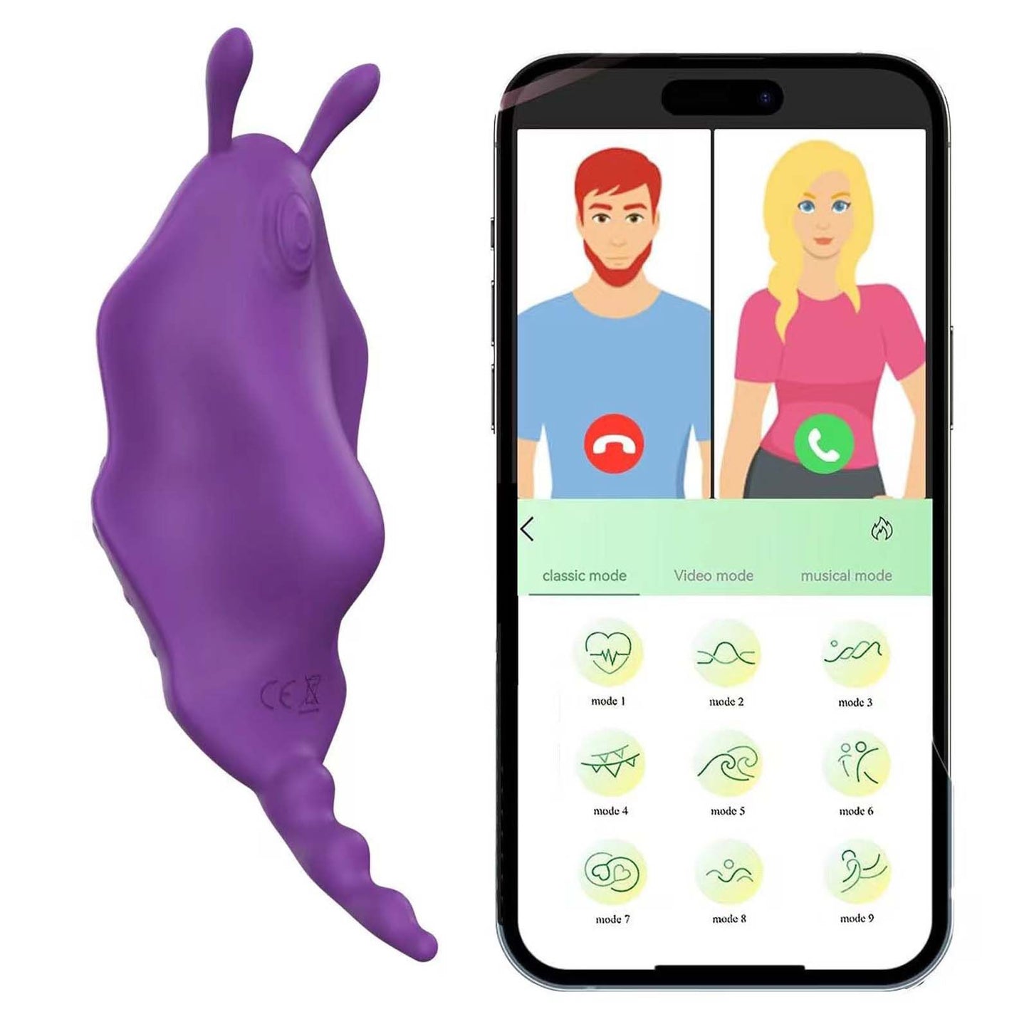 APP Remote Control Vibrator Wearable Wireless Clitoris Stimulator Smart Long Distance Vibrating Panties with Magnetic Clip Mini Bullet Clit Nipples Teaser Silicone Adult Sex Toy for Women Couples