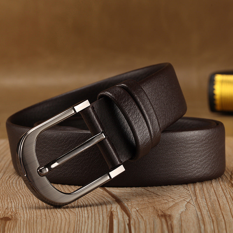 New Business Men Belts of Leather Luxury Design Buckle Belts for Jeans Retro Waist Strap Belt