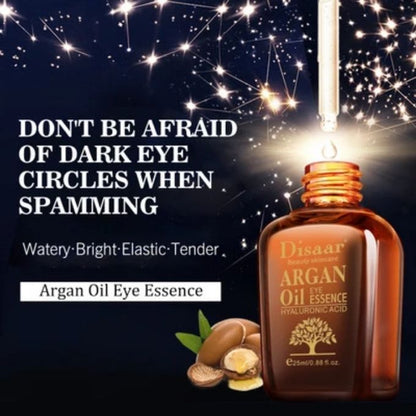 Disaar Argan Oil Eye Essence with Hyaluronic Acid - Dilute dark circles. Remove Eye pouch, Anti-aging Anti-Wrinkle