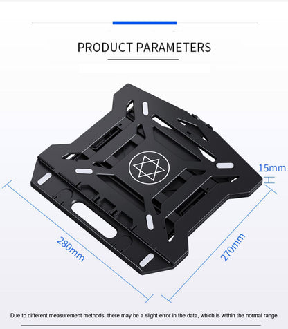 Computer stand laptop base eight level adjustment laptop stand height heat dissipation lifting bracket heat dissipation rotatable pad with turntable