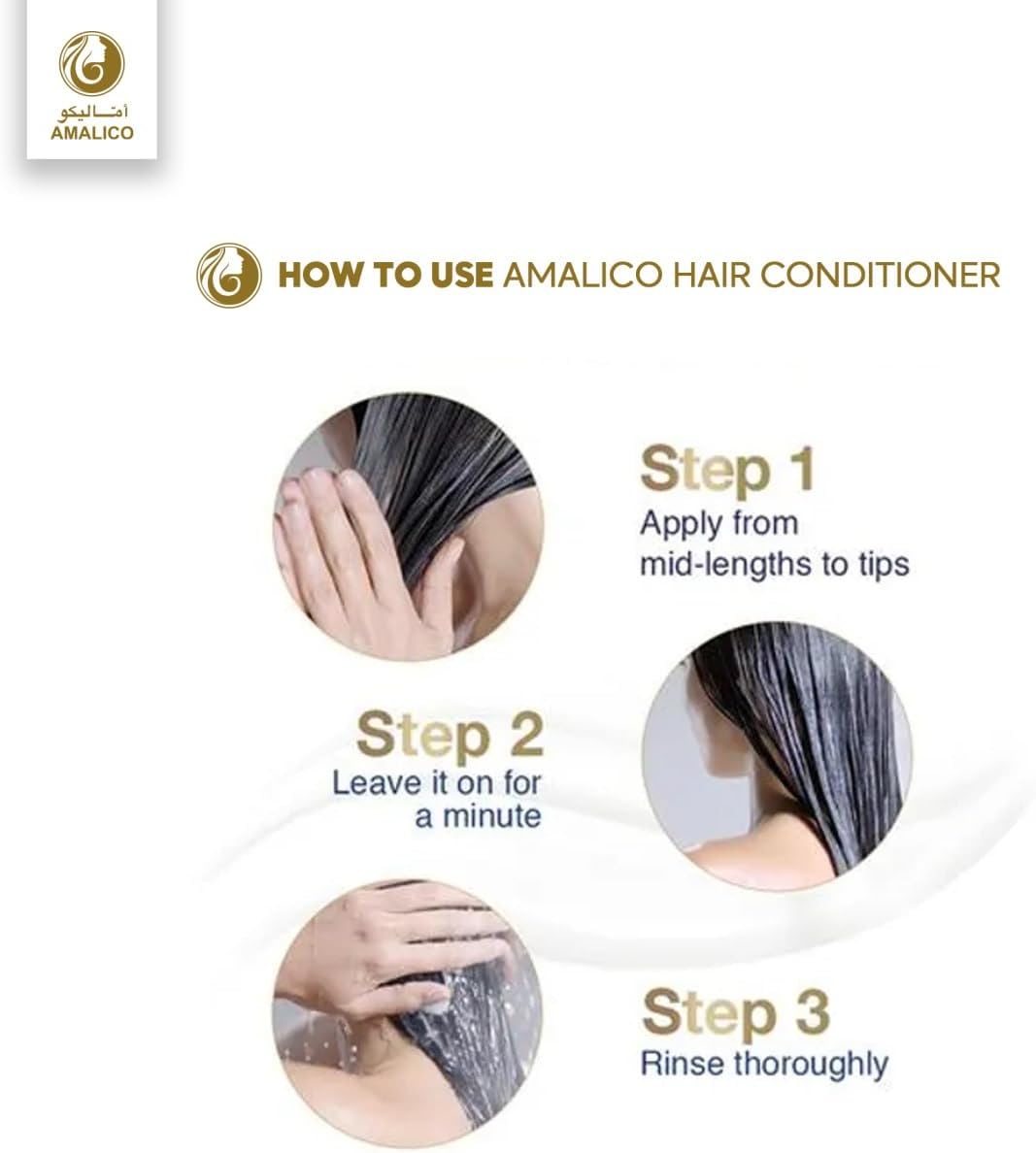 Amalico Chebe Powder Conditioner - Ready to Use Chebe Powder for Hair Growth Hair Conditioner (500ml) Easy to Maintain Authentic African Chebe Conditoner for Hair Growth 500ml
