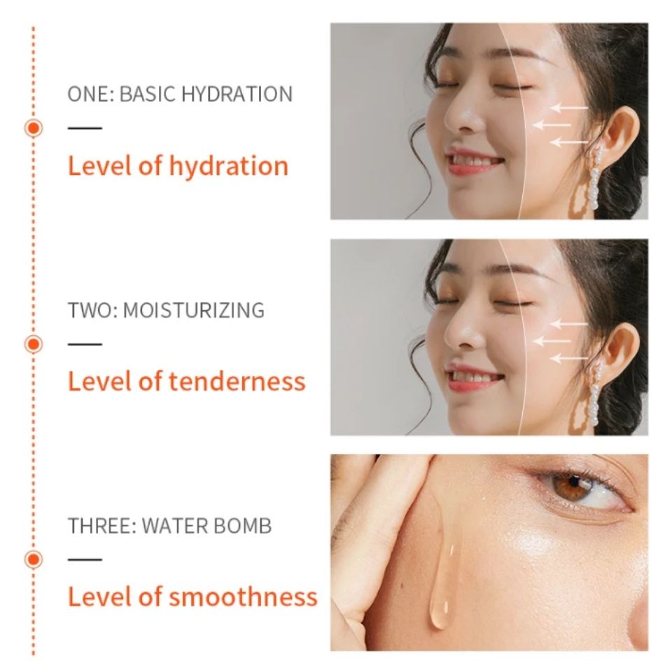 2 in 1 Sadoer Set of Vitamin C Face Brightening Cream + Vitamin C Face Brightening Essence / Serum, Brightens Skin, Moisturizes, Fades Dark Spots, Makes the Skin Glow