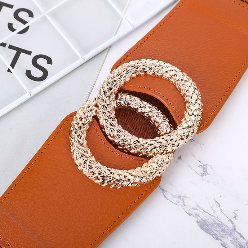 Classic Lady's Elastic Belt Fashion Elastic Wide Waist Seal New Casual Dress Versatile Decoration Trouser Belt Belt Female
