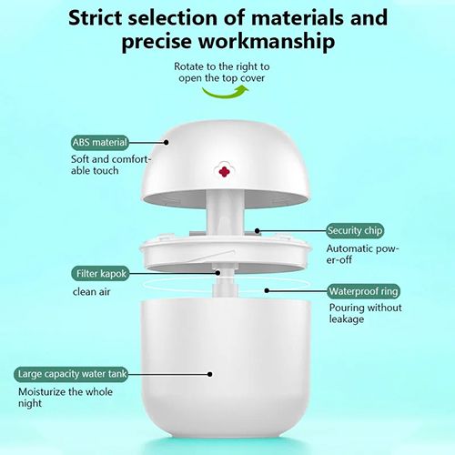 220ML Air Humidifier Home USB Bottle Aroma Essential Oil Diffuser LED Backlight For Home Car USB Fogger Mist Maker with LED Night Lamp 2023 Mist Maker Refresher