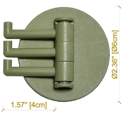 UPHUI 6PCS Adhesive Hook Storage Rack Kitchen Adhesive Hook 180 ° Flexible Rotation Bathroom Adhesive Hook Wall Hook Suitable For Hanging Tableware Towels Jackets In The Kitchen Bathroom Bedroom