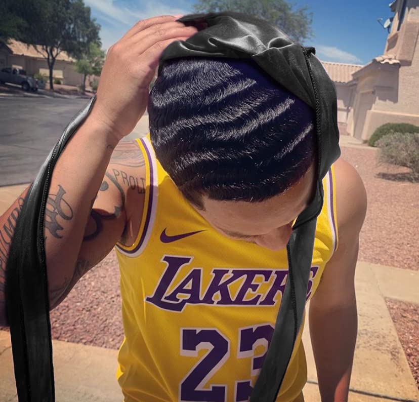 3 Pcs Silk Silky Durag Set for Men and Women Waves Doo Rag Long Tail Headwrap Silky Wave Durag Chemo Cap Satin Doo Rag for 360 Waves