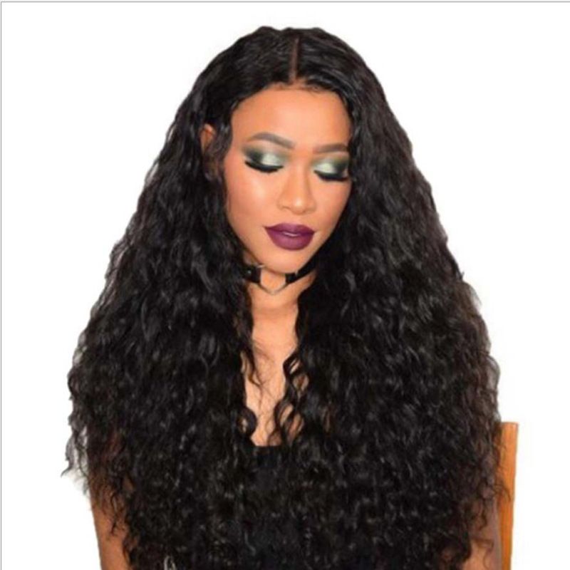 Crossborder New Women Wigs African Small Curls Synthetic Long Hair Factory Wholesale