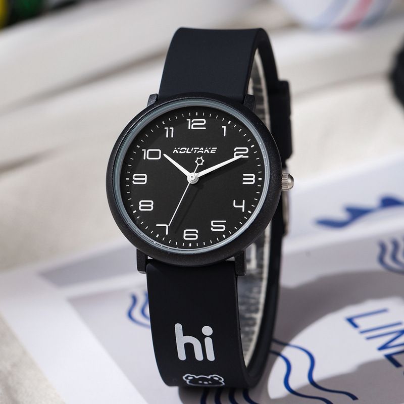 Cute candy silicone sports quart watch personality men and women the collegiate style neutral watch student watch