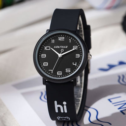 Cute candy silicone sports quart watch personality men and women the collegiate style neutral watch student watch