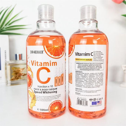 DR MEINAIER Vitamin C Serum for Face and Body Anti-Wrinkle Moisturizer Original Freckle Fade Dark Spot 500ml Anti-aging, Brightening Skin, Anti-acne Facial Serum