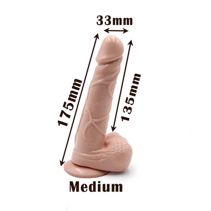 3 Sizes Dildo Options Small Medium Large Realistic Silicone Dildos Monster Cock with Balls Suction Cup Masturbation Adult Sex Toy for Women Perfect Love Gift for Couples Girlfriend Wife