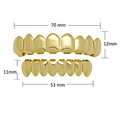 rapper teeth grillz dental mouth tooth grillz set hip hop tooth cap/caps grillz tooth hiphop rapper jewelry for men women fashion accessories costume/halloween party cosplay grillzs hip hop teeth